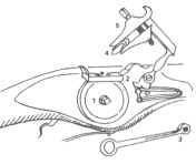 The wheel-lock mechanism used for firing a wheel-lock musket