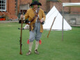 Typical attire of a musketeer of the day