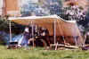 Some women prepare to cook the meal.