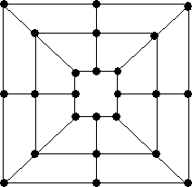 Layout for Nine Men's board A