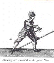 Illustration - battle pose for mounted opponents